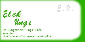 elek ungi business card